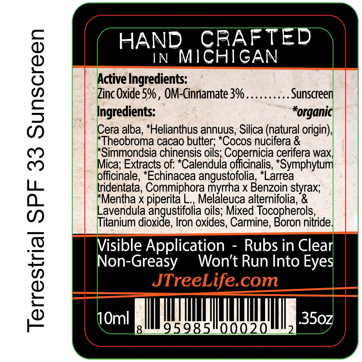 Sunscreen Face Stick by Joshua Tree Skin Care