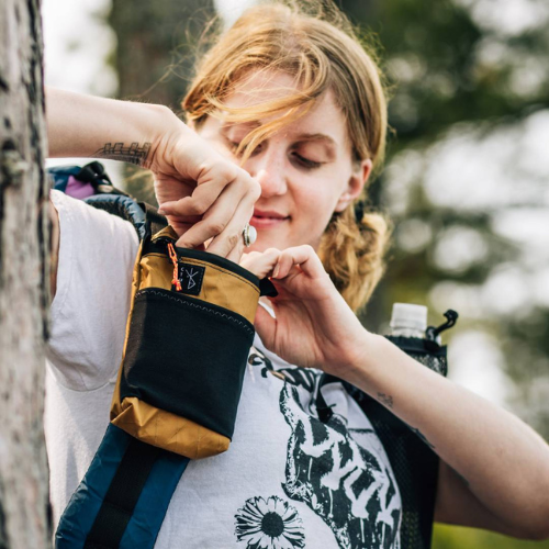 Zippered Shoulder Strap Pocket by Chicken Tramper Gear